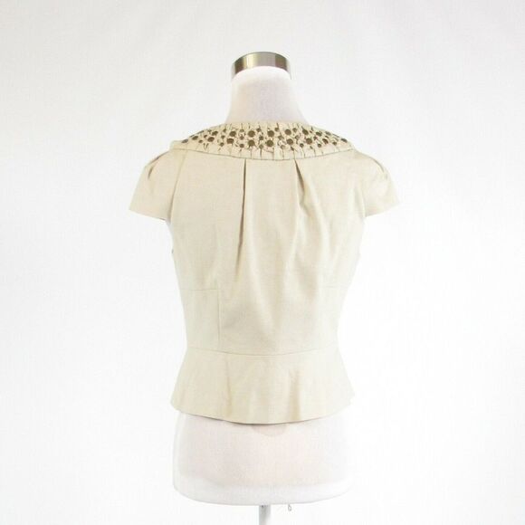 Beige ANTHROPOLOGIE IDRA blazer jacket 4 NWT $128 - Picture 7 of 8